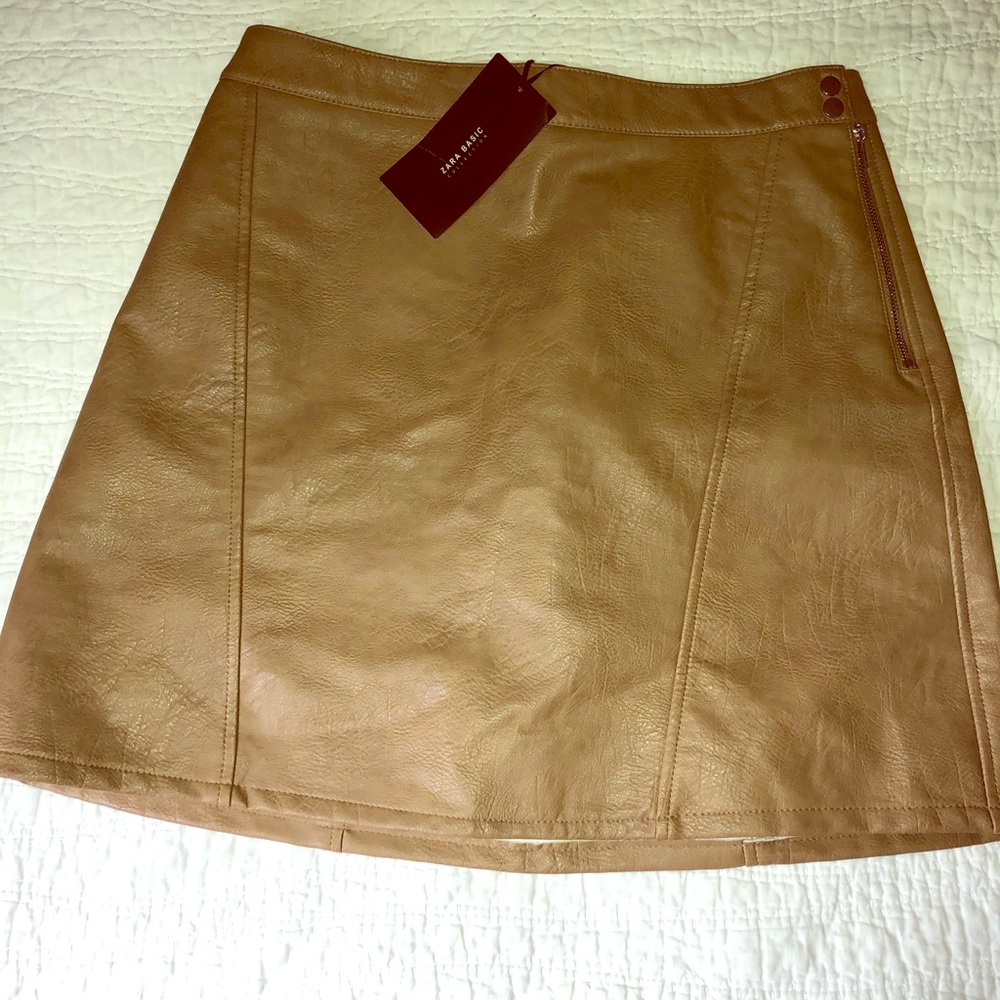 Zara leather skirt